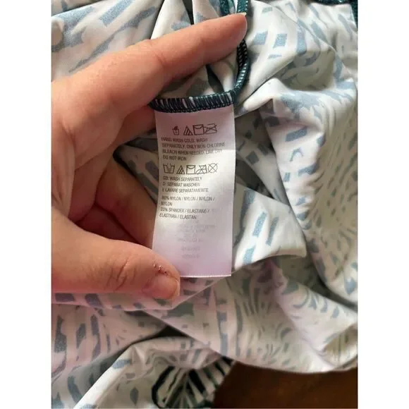 Zuda Palm Leaf Print Active  Dress Sleeveless Plus Size 3X - Picture 4 of 10